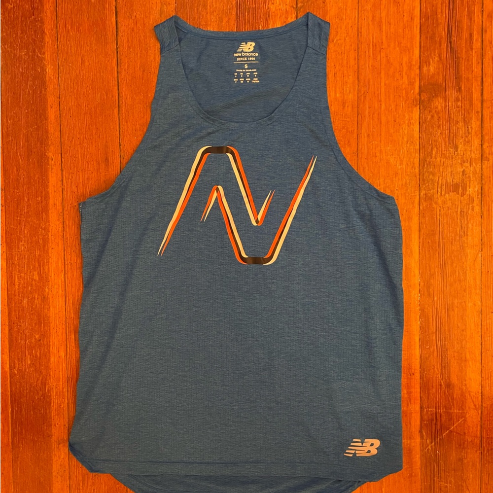 New Balance Blue Athletic Tank Top Performance Wear